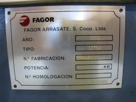 FAGOR 13754 COIL CAR