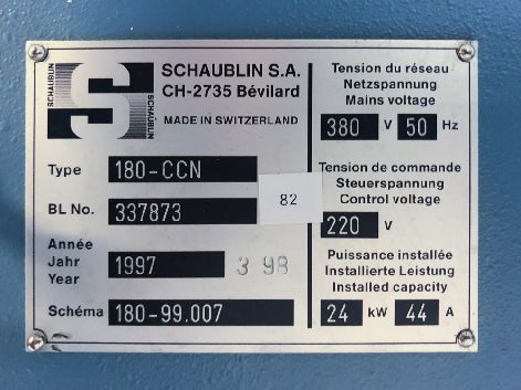 SCHAUBLIN 180-CCN CNC LATHE