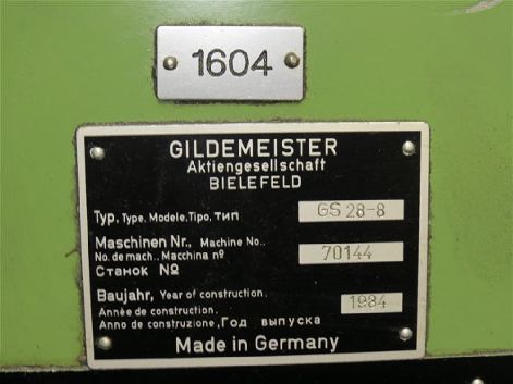 GILDEMEISTER GS28-8 MULTI SPINDLE AUTOMATIC LATHE